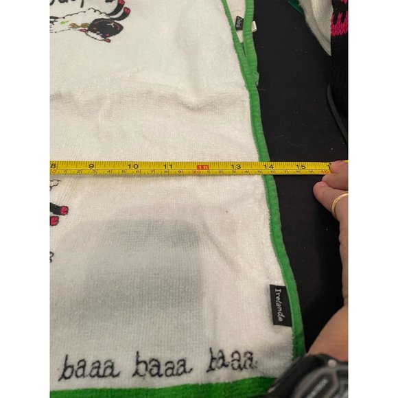 Set of 2 Ireland Tea Towels Sheep Baaa White Green NWOT - Picture 6 of 9
